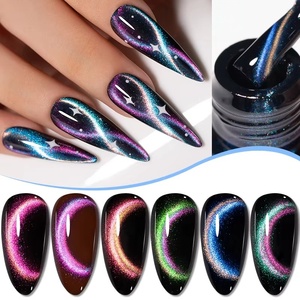 <span class=keywords><strong>Vernis</strong></span> à ongles gel Aurora Starlit effet œil de chat, paillettes arc-en-ciel, gel magnétique Galaxy Cat pour nail art, <span class=keywords><strong>semi</strong></span>-<span class=keywords><strong>permanent</strong></span> UV, à retirer par trempage - Product Image 2