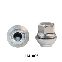Écrou de roue chromé M14x1.5 6509422AA compatible avec Jeep Grand Cherokee Wrangler Dodge Ram 1500 Chevy GMC Swollen Cap Fix 9598179