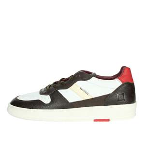 D.A.T.E. Zapatillas Deportivas para Hombre M391-C2-NT-IT Blancas y Marrones con Suela Gruesa - Product Image 1