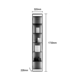 Estantes Flotantes de Pared para Decoración del Hogar, Modernos, de 5 Niveles, de Aleación de Aluminio, con Luces LED, para Apartamentos y Hoteles, Duraderos - Product Image 6