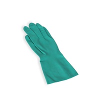 Gants industriels Guante De Nitrile Gants en nitrile vert résistants aux produits chimiques doublés de troupeau