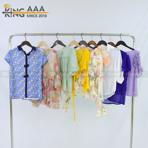 Chemise en soie pour femmes de qualité supérieure, d'occasion, de haute qualité, vêtements d'été d'occasion, lot de chemises pour femmes de la marque PUYI - Product Image 2