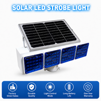 Notfall-Solar-Blau-LED-Blinklicht für Verkehrsleitkegel und Warnabsperrungen