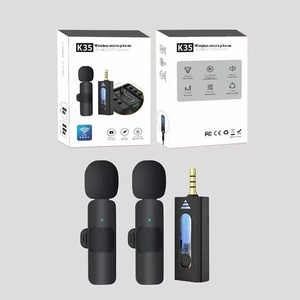 K35 3.5Mm Jack Không Dây Microphone Ngoài Trời Ve Áo Lavalier Microphone Cho Loa Máy Ảnh Kỹ Thuật Số Micro Loại Sản Phẩm - Product Image 5