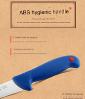 Couteau à désosser professionnel pour boucherie Acier inoxydable forgé 40Cr13 de haute précision pour le désossage de la viande et l'utilisation du chef