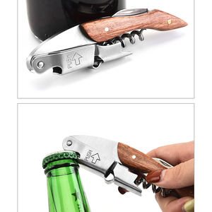 Ouvre-bouteille de vin pliable en acier inoxydable multifonctionnel, couteau de sommelier, poignée, ouvre-bouteille de bière, coupe-capsule, outil de bar à domicile - Product Image 6