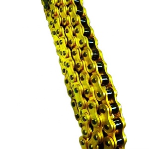 <span class=keywords><strong>Cadena</strong></span> de Transmisión para Motocicleta CQJB <span class=keywords><strong>428H</strong></span> Dorada, 102/104/108/112/120 Eslabones, para Scooter, Motocross, Piezas de Transmisión - Product Image 4