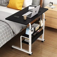 Nueva popularidad, manual móvil de altura ajustable, mesa para sentarse, escritorios para computadora, soporte para computadora portátil con ruedas