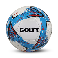 GOLTY SM-1009 Taille 5 Poids 400-450G et Circonférence 680-700MM avec Panneau en PVC à Motif Nid d'Abeille en Caoutchouc Football/Soccer