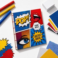 Carnet à couverture rigide personnalisé avec reliure cousue, format A5, impression couleur bord à bord, 80 feuilles, idéal pour programme de cadeaux d'entreprise