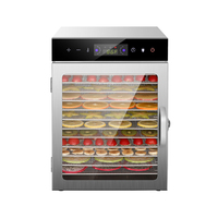 Hoge Kwaliteit 12 Layer Touchscreen Versie Gedroogde Fruit Machine Commerciële Huishoudelijke Voedsel Dehydrator