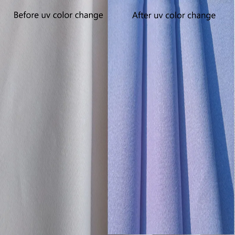 Anpassen des UV-Farbwechsel gewebes Mehrfarbiges photo chromes Solar-Farbwechsel-Pu 100% Polyester gewebe