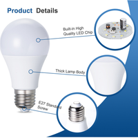 Vente en gros en Chine Meilleure Vente Intérieur E27 B22 9W Vêtements Lampe Lumineuse Led Ampoule