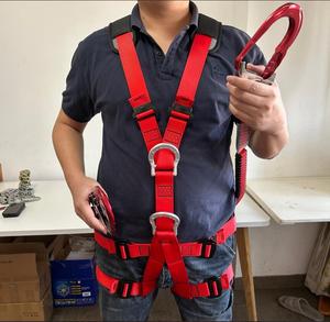 Industrial <strong>Roofing</strong> Safety Harness Device Personal Protection Equipment Fall Arrest Aerial Work Parachute <strong>Belt</strong> Suit Polyester - Product Image 2
