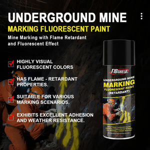 Pintura <span class=keywords><strong>Fluorescente</strong></span> para Marcado de Minas FIBSHIELD 550ML, Recubrimiento de Alta Visibilidad Retardante de Llama para Uso Industrial, Minero y Forestal - Product Image 3