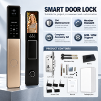 Serrure de porte intelligente WiFi Tuya Smart Life en acier inoxydable 304 de qualité supérieure, résistante à l'eau, avec lecteur d'empreintes digitales, TTLock, RFID, NFC, serrure numérique