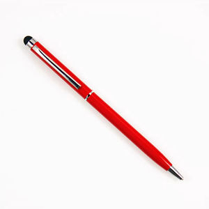Modern stil <span class=keywords><strong>2</strong></span> in 1 çok fonksiyonlu Stylus dokunmatik ekran özel Logo ile Metal tükenmez kalem - Product Image 2