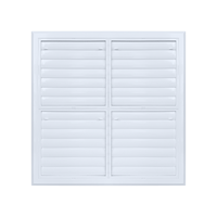 Sortie d'air double à persiennes en ABS, sortie d'air indépendante zonée amovible, grille de ventilation linéaire silencieuse pour système d'air frais intérieur