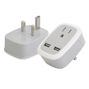 <span class=keywords><strong>Adaptador</strong></span> de viaje Internacional de EE. UU. A Reino Unido, enchufe Universal de 2.4A, <span class=keywords><strong>Cargador</strong></span> rápido, <span class=keywords><strong>adaptador</strong></span> de viaje inglés con 2 puertos USB - Product Image 1