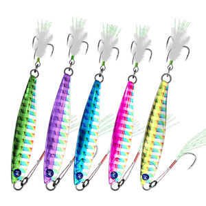 Hameçon de pêche en métal avec lame en métal, pêche au bar, leurres de pêche en eau salée, 12g, vente en gros - Product Image 3