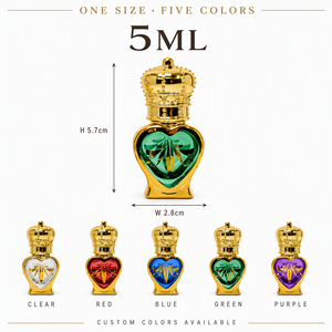 Kundenspezifische OEM ODM Großhandel 5ml Herzförmige Galvanisierte Gold-Glas-Rollerball Reise-Rollflasche Nachfüllbarer Parfümflakon - Product Image 6