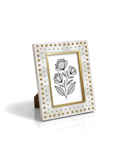 Cadre photo moderne en os incrusté et résine pour décoration intérieure de luxe, fait main, écologique AZ ENTERPRISES AZE-BF034, cadeau décoratif - Product Image 1