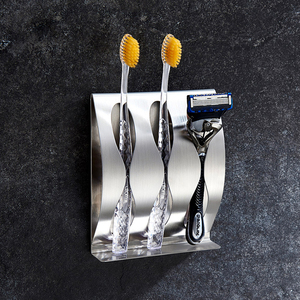 Nouvelle arrivée Pratique Salle De Bain Étanche En Acier Inoxydable Fixé Au Mur Support de <span class=keywords><strong>Brosse</strong></span> <span class=keywords><strong>À</strong></span> Dents - Product Image 5