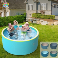 Piscine familiale gonflable ronde à 4 couches, résistante aux perforations, portable, certifiée CE EN ISO, fabriquée en usine (OEM)