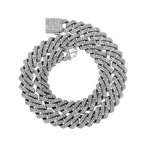 Cadena Cubana de Plata de Ley S925 con Cielo Estrellado y Diamantes de Moissanita de 14 mm, Joyería de Lujo para Hombre, Estilo Hip-Hop - Product Image 2