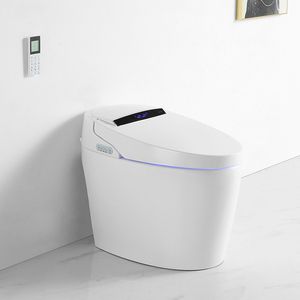 Fully Automatic Smart Toilet Seat with Remote <strong>Control</strong> Heating Flip Cleaning Drying Elongated Bowl Shape Integrated S-Trap - Product Image 3