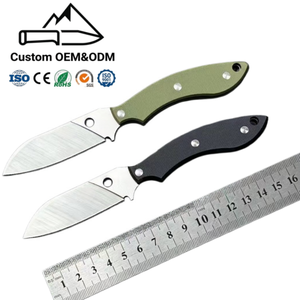 Mini Navaja de Bolsillo Multiusos, Acero Inoxidable 5CR15MOV, Hoja de Acero Tipo Sheepsfoot, Mango G10, Portátil, EDC, Camping, OEM - Product Image 1