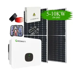 인버터 홈 태양 에너지 시스템 8KW 태양 전지 패널 시스템 그리드 태양계 8kw 에 5KW 6KW