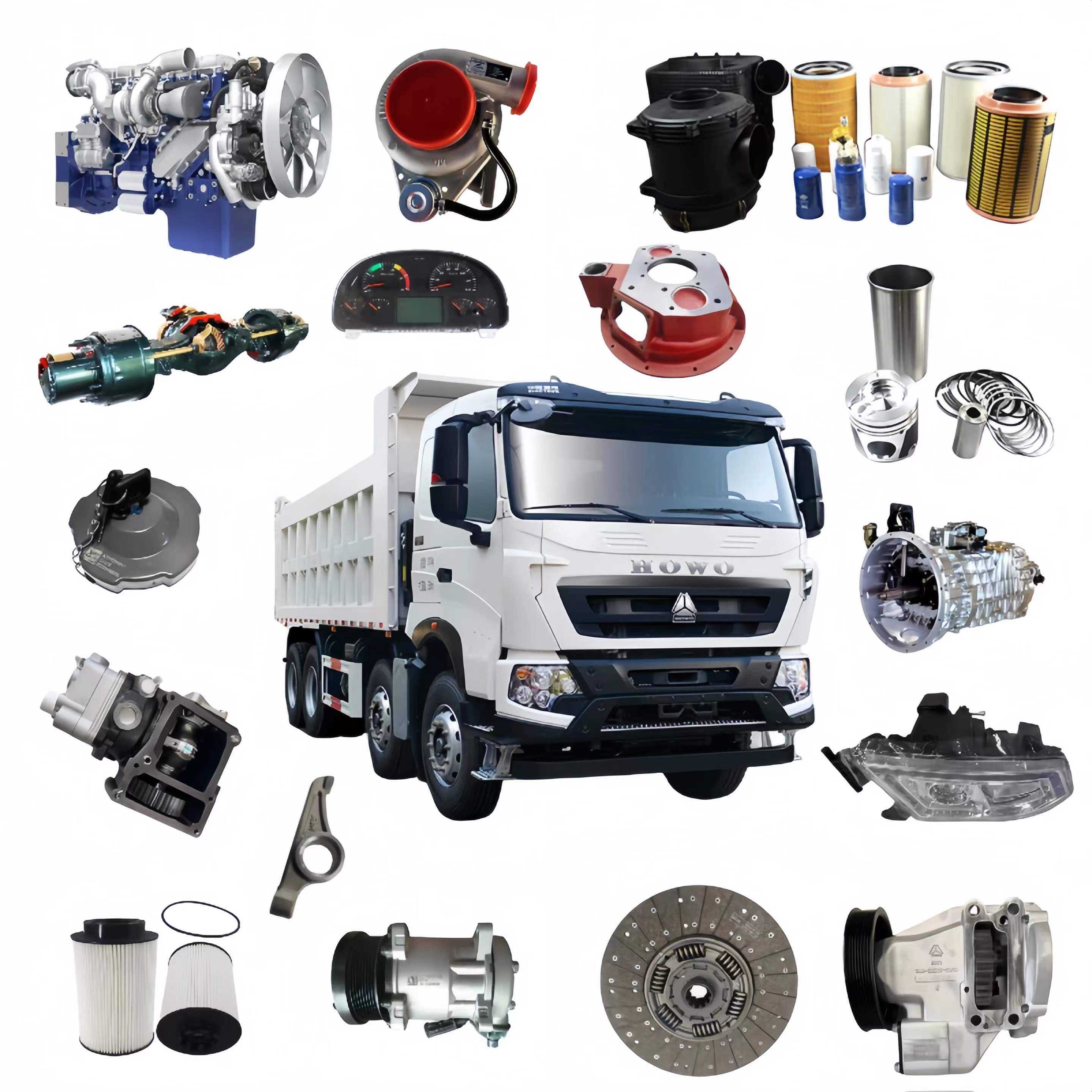Sinotruk HOWO T5G T7H Sitrak C7H Truck MC16 Axle Spare Parts