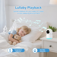 Monitor para Bebés Wistino de 4MP y 5 Pulgadas, Monitor para Bebés con Video de Alta Calidad, Detección de Llanto, Pantalla con 40 Horas de Duración de Batería