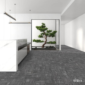 Chống cháy Nylon tái chế văn phòng gạch Thảm hiện đại được thiết kế thương mại sàn gạch Thảm 50x50 - Product Image 5