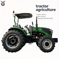 Tracteur agricole de grande taille 100-140 ch 4x4 pour la plantation et la récolte du blé et du maïs, utilisation sur de grands champs