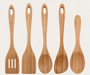 Juego <span class=keywords><strong>de</strong></span> Utensilios <span class=keywords><strong>de</strong></span> <span class=keywords><strong>Cocina</strong></span> Antiadherentes, Utensilios <span class=keywords><strong>de</strong></span> Mesa para Cocinar, Cucharas <span class=keywords><strong>de</strong></span> Bambú Reutilizables, Espátula, Cucharón para Uso en la <span class=keywords><strong>Cocina</strong></span> - Product Image 3