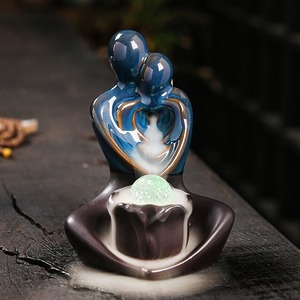 Decoración para el hogar, regalos del Día <span class=keywords><strong>de</strong></span> San Valentín, soporte para <span class=keywords><strong>quemador</strong></span> <span class=keywords><strong>de</strong></span> <span class=keywords><strong>incienso</strong></span> <span class=keywords><strong>de</strong></span> cerámica, <span class=keywords><strong>quemador</strong></span> <span class=keywords><strong>de</strong></span> <span class=keywords><strong>incienso</strong></span> <span class=keywords><strong>de</strong></span> <span class=keywords><strong>reflujo</strong></span>, cascada con luces LED - Product Image 2