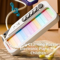 Cadeaux pour enfants, éducation, apprentissage, jouet de piano d'introduction pour débutants, clavier électronique à écran tactile couleur pour enfants