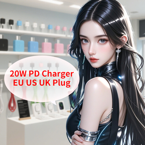Kit de charge rapide USB-C PD 20W 35W avec prise EU premium, tête de chargeur Type-C vers Type-C et câble de données pour smartphones et tablettes - Product Image 6
