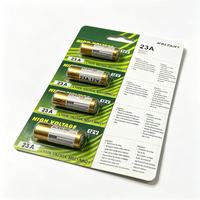 Baterai Alkaline Litobat 23A 12V untuk Remote Control, Silinder, Bersertifikasi ROHS, Baterai Primer 7.8g