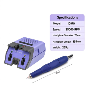 Machine à ongles électrique 35000 tr/min, outil de manucure et pédicure, pièce à main 28mm 155mm pour usage en salon - Product Image 1