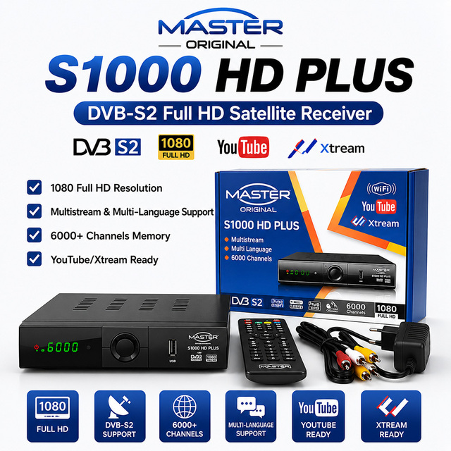 Africa Master Decoder HD DVB-S2 Set-Top Box 1080P Digital TV Satellite Receiver