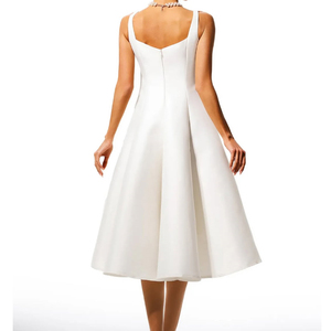 Fabricante de Vestidos, Vestido Midi Blanco sin Mangas con Tirantes Finos, Elegante, para Mujer Joven, Venta Caliente de Verano, Personalizado - Product Image 2