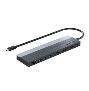 Wavlink UMD08 <span class=keywords><strong>DisplayPort</strong></span> 12 en 1 Tipo-<span class=keywords><strong>C</strong></span> Estación de acoplamiento de pantalla triple UMD08 - Product Image 1
