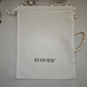 Custom Logo Print Cotton Perfume <b>Bag</b> Gift Cosmetic <b>Drawstring</b> <b>Bag</b> Cotton Linen Dust <b>Bag</b> Jewelry <b>Makeup</b> Pouch - Product Image 3
