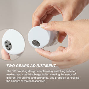 تصميم جديد من ملح RPET البلاستيكي وزجاجة زجاجية محمولة برطمان توابل برطمان ملح صغير مُكرَّك يدويًا - Product Image 3