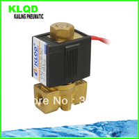 Corps en laiton d'électrovanne électrique AC220V 1/4 \ "2 positions 2 voies NC/NO VX2120 utilisation de l'eau de l'air