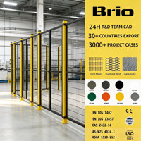 Barrera de Seguridad Extensible Brio de Gran Envergadura para Máquinas, Soporte Extra Largo, para Producción Automatizada en Espacios Amplios