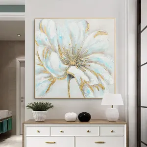 Peintures décoratives personnalisées peintes à la main, peintures à l'huile, peintures chinoises de <span class=keywords><strong>fleurs</strong></span> pour la décoration de la maison - Product Image 3